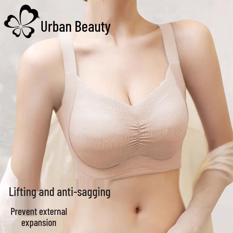 Women s Seamless Wireless Minimizer Latex Bra 90D