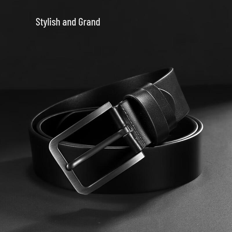 ZIPPO Men's Genuine Leather Pin Buckle Belt