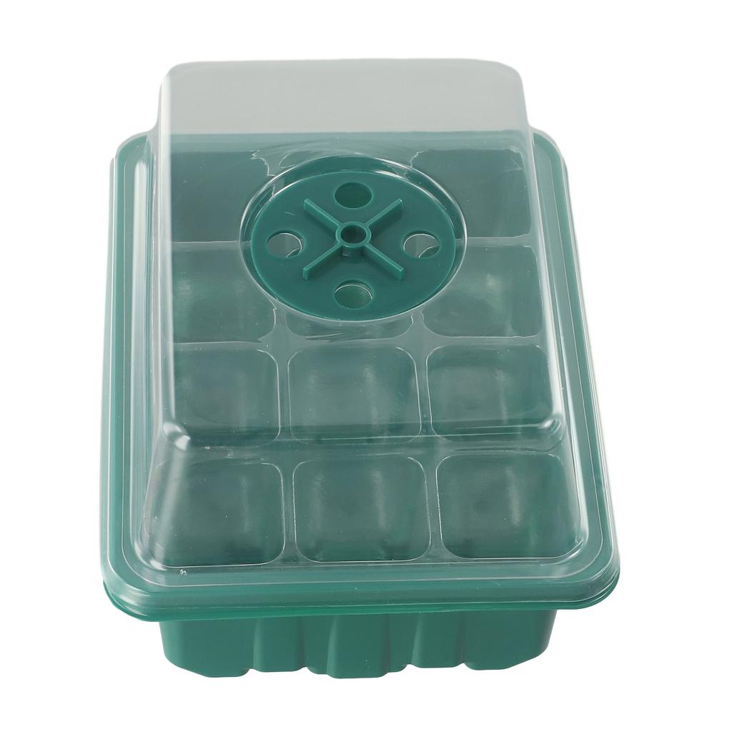 4Pcs Mini Greenhouse 12-Compartments Indoor Greenhouse Propagation Greenhouse Nursery Box Air Vent