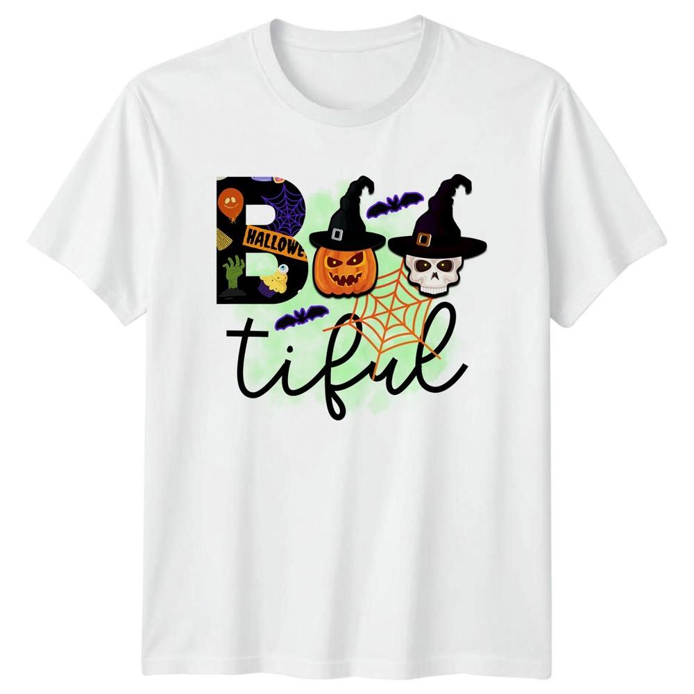 Bootiful Halloween Unisexs TShirt Witchy Spooky 2026 Halloween Gift For Her S
