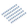 100 Pcs Variable Resistor 10 Values 500R To 1M RM065 Blue White Trimmer Potentiometer Assortment Kit