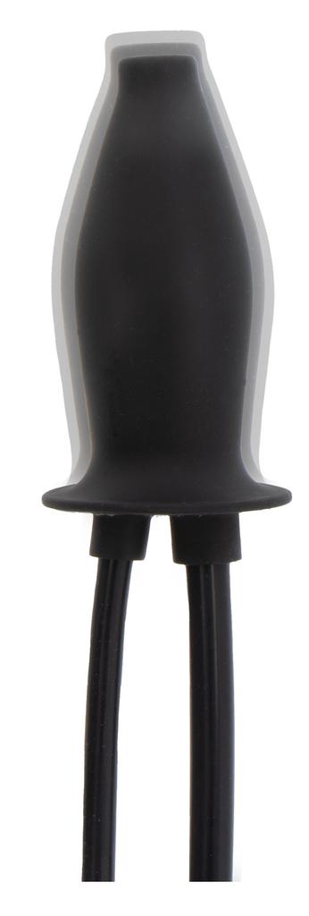 Lubinflat Butt Inflatable Plug 10.5 X 4 Cm Black