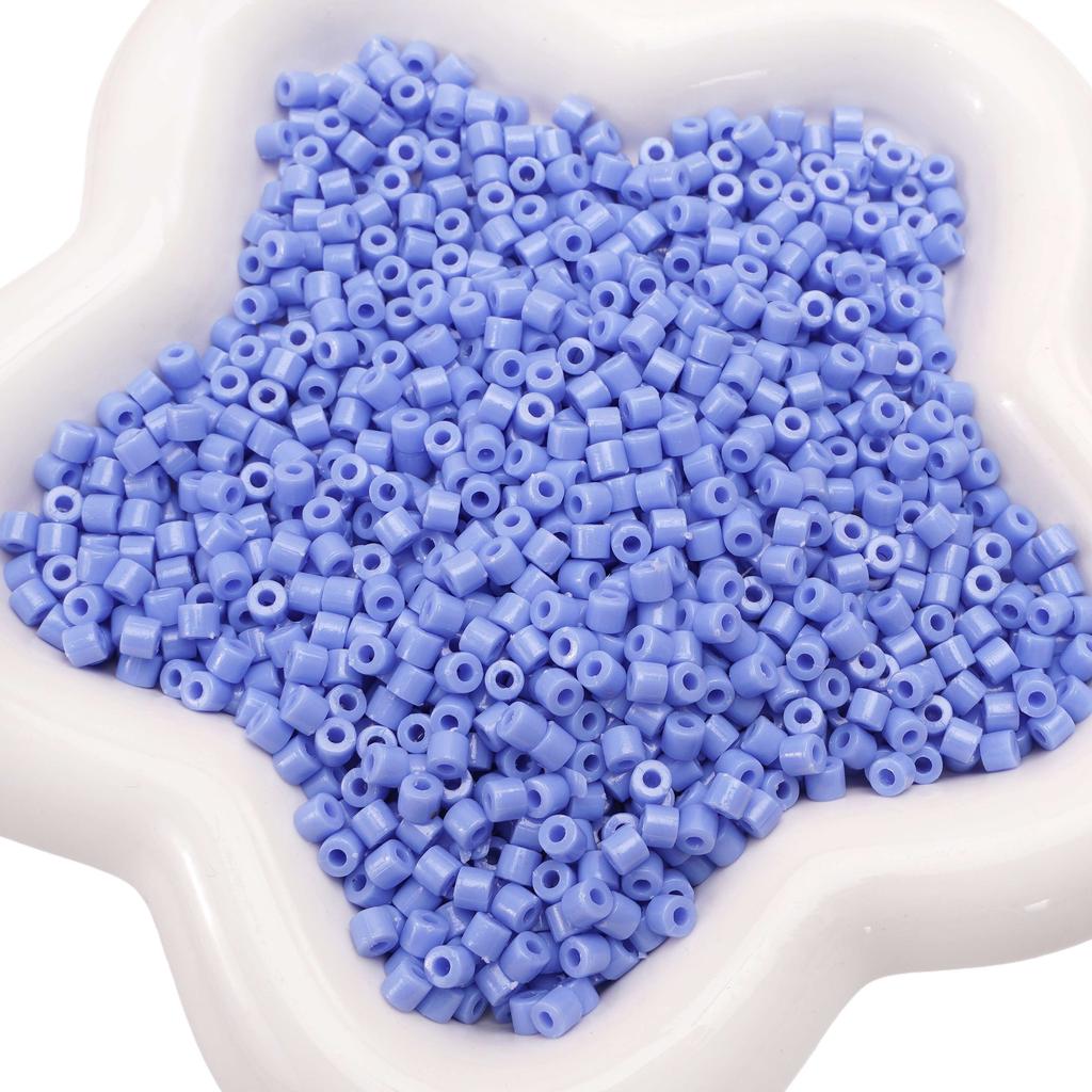 300pcs 4mm Acrylic Short Tube Beads Solid Color Seed Beads Accessories For DIY Jewelry Making
