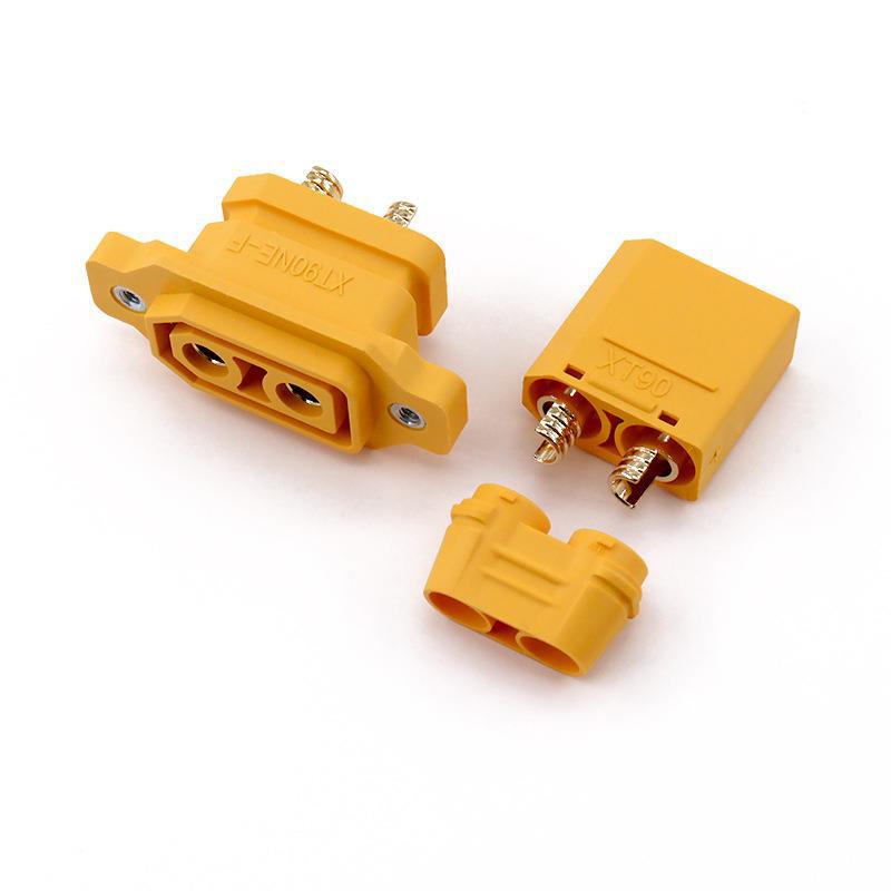 Amass XT90NE-F Gold-Plated Male & Female Plug for High-Current Lithium Battery Charging