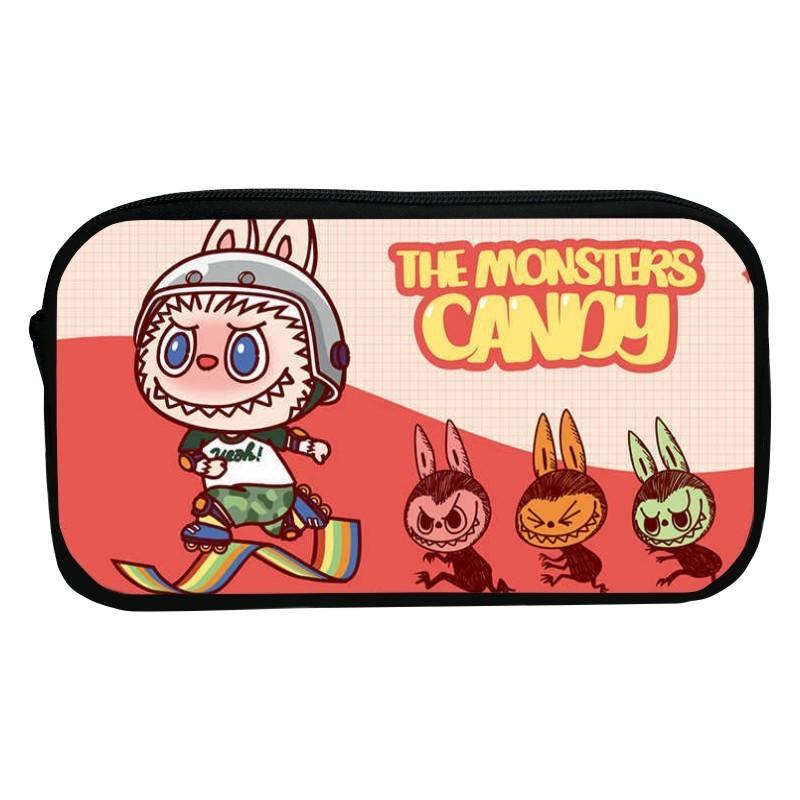 Sött tecknad kanin pennskrin för barn Hållbart polyester-pennfodral