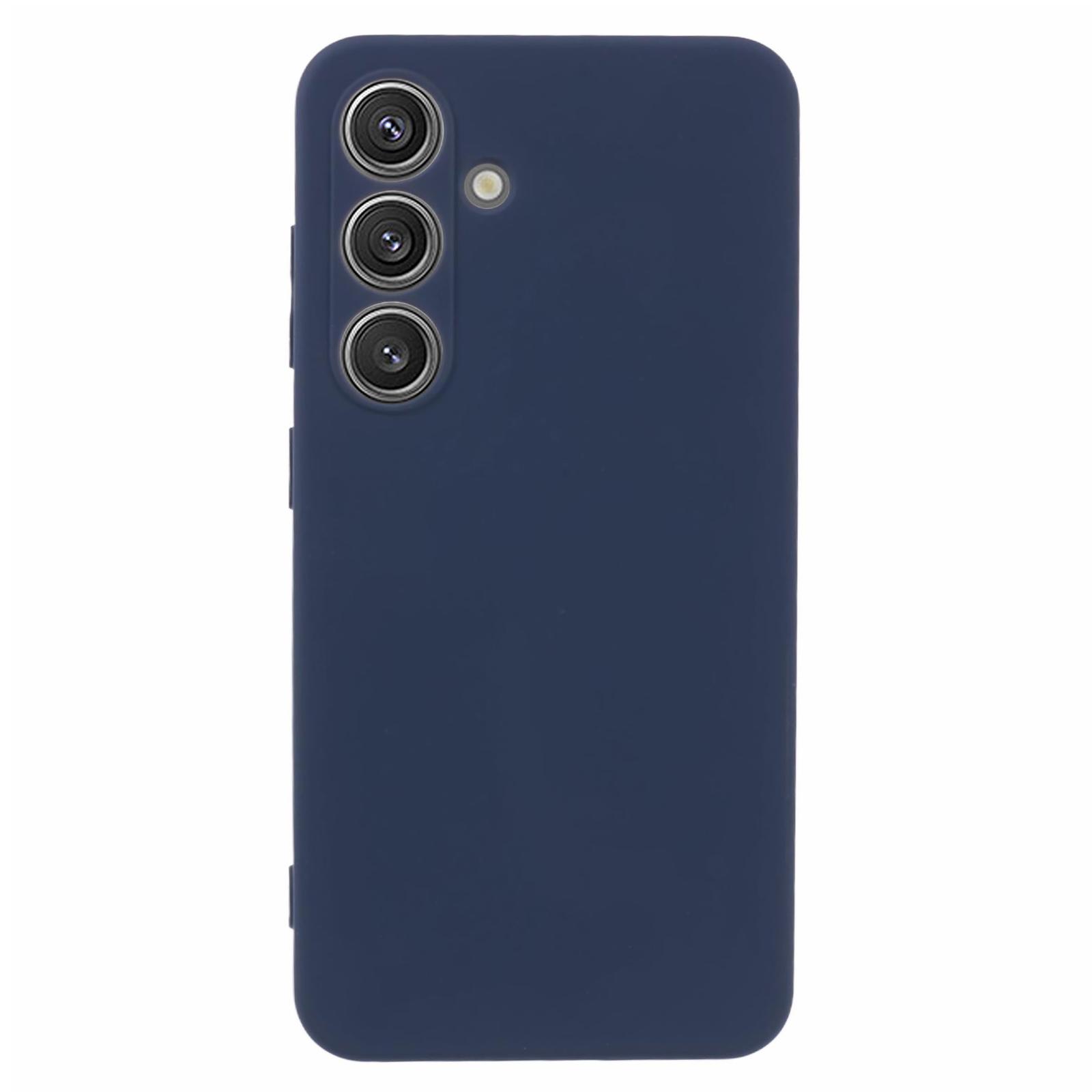 

X-LEVEL For Samsung Galaxy S23 FE Phone Case Liquid Silicone Texture Soft TPU Phone Cover Dark Blue