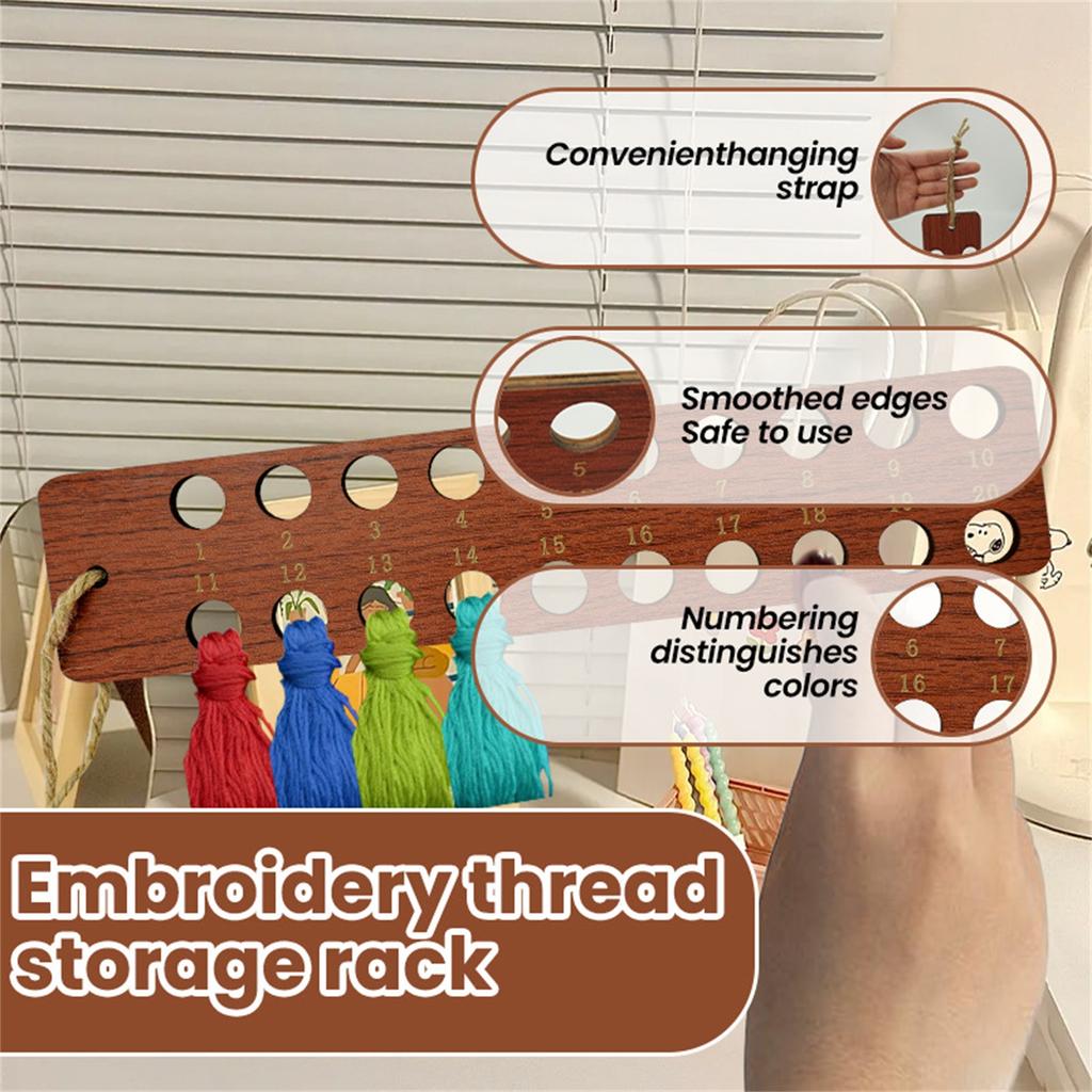 Embroidery Thread Storage Rack Embroidery Thread Organizer Knitting Tools Cross Thread Rack
