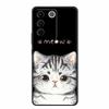 For Vivo V27e Case Cute Cartoon Cat Black Silicone Soft Phone Case For Vivo V27 Pro V27e Back Cover Cases V 27 E Pro Funda Coque