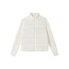 Women's Stand Collar Quilted Puffer Jacket Fleece Sleeve Patchwork Zip Up Short Cotton Padded Coat Solid Color Winter Outerwear