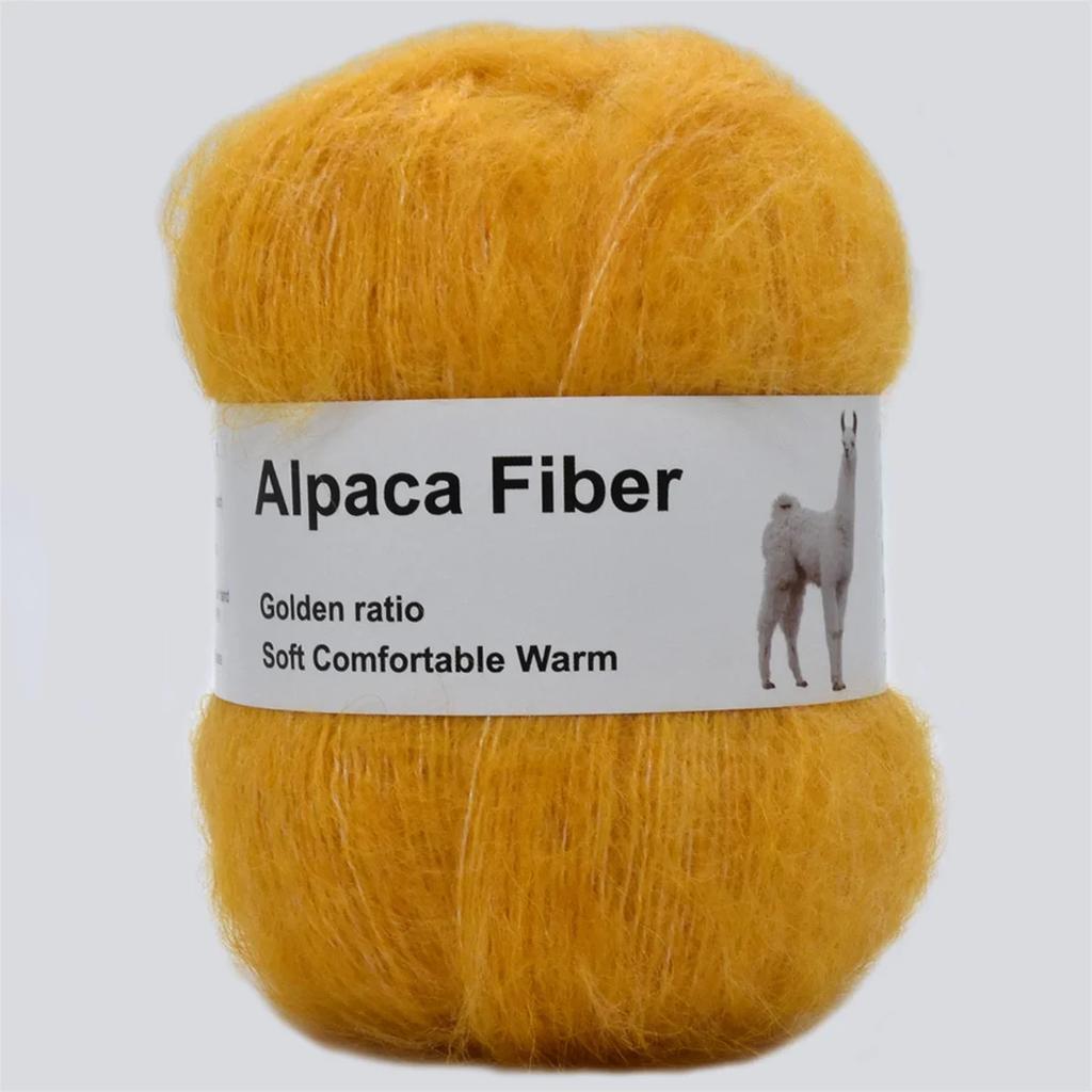1 szt. 50g Przędza z Moheru Alpaki Długi Plusz Gruba Wełna Szydełkowa Do Robienia na Drutach Szalika Swetra dla Dzieci Letni Zimowy Nici 380m/416yd