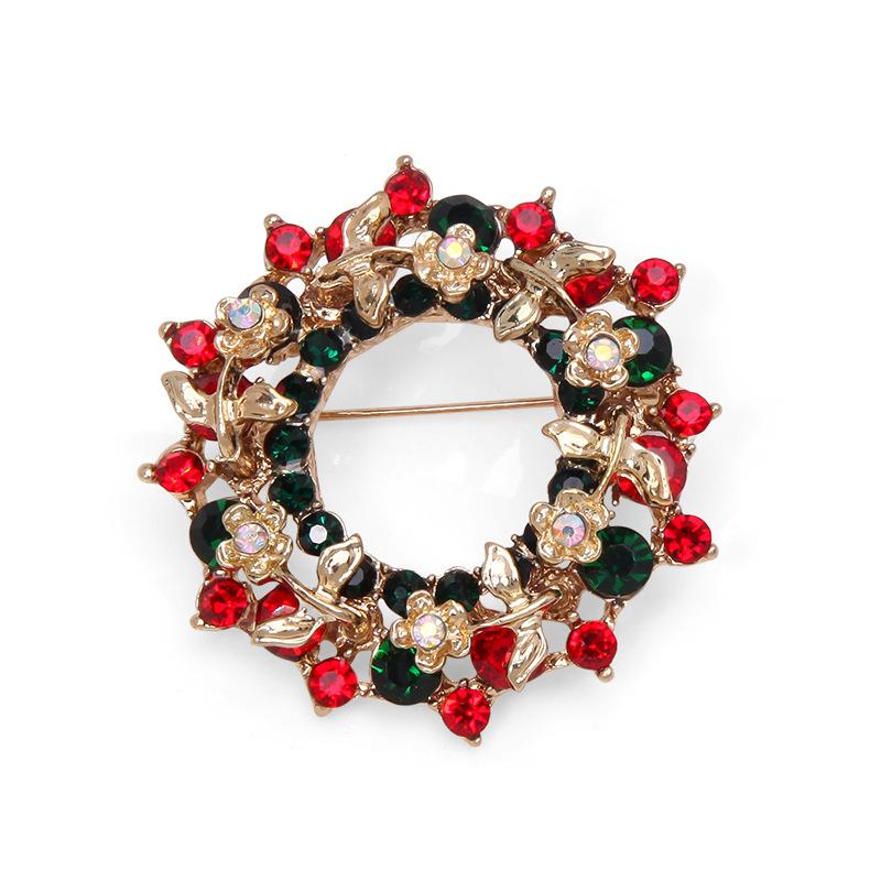 

Рождество Рождественское украшение Классические броши Блестящие рождественские аксессуары Роскошные 11 стилей H