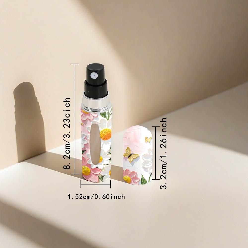 New 5ml Mini Perfume Bottle Refillable Portable Empty Cosmetic Containers Empty Storage Sprayer Spray Rotating Bottle