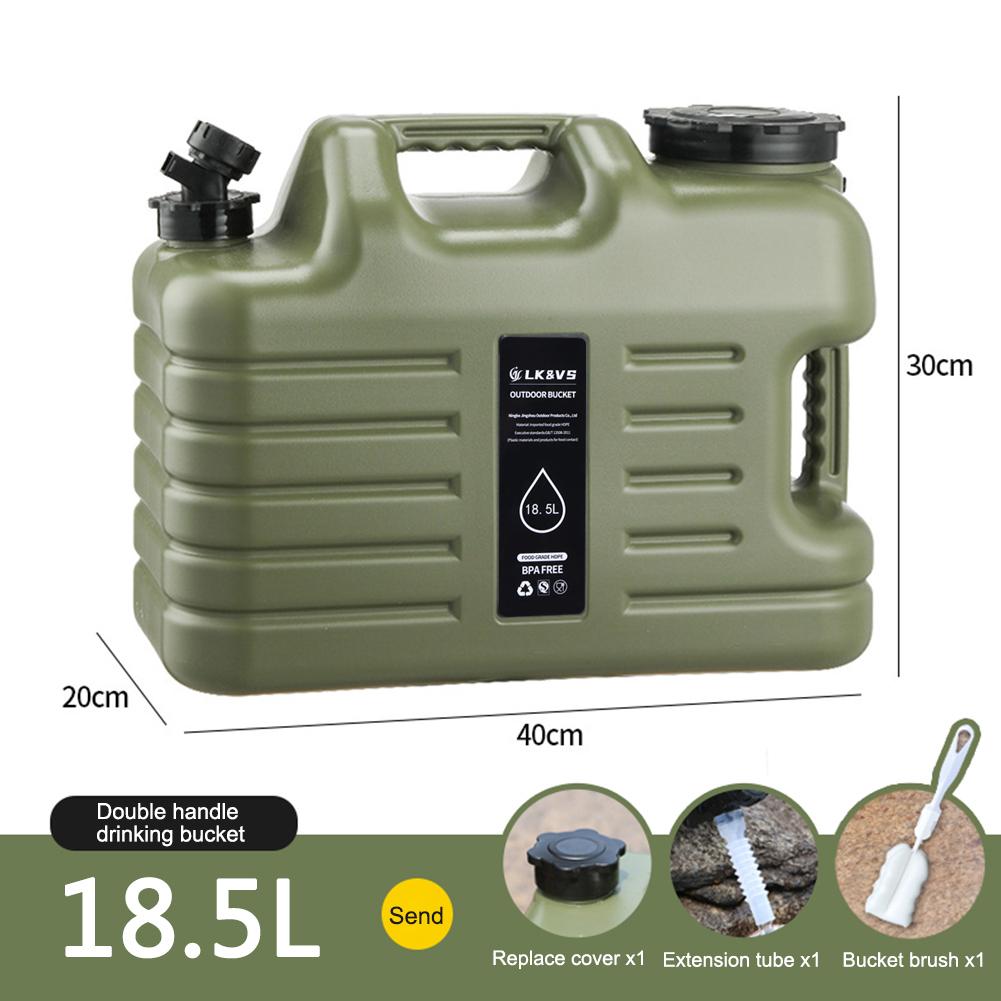 5 Gallon Water Jug with Spigot Camping Water Container Leak-Proof Water Bucket  Portable Water Tank for Outdoor Camping