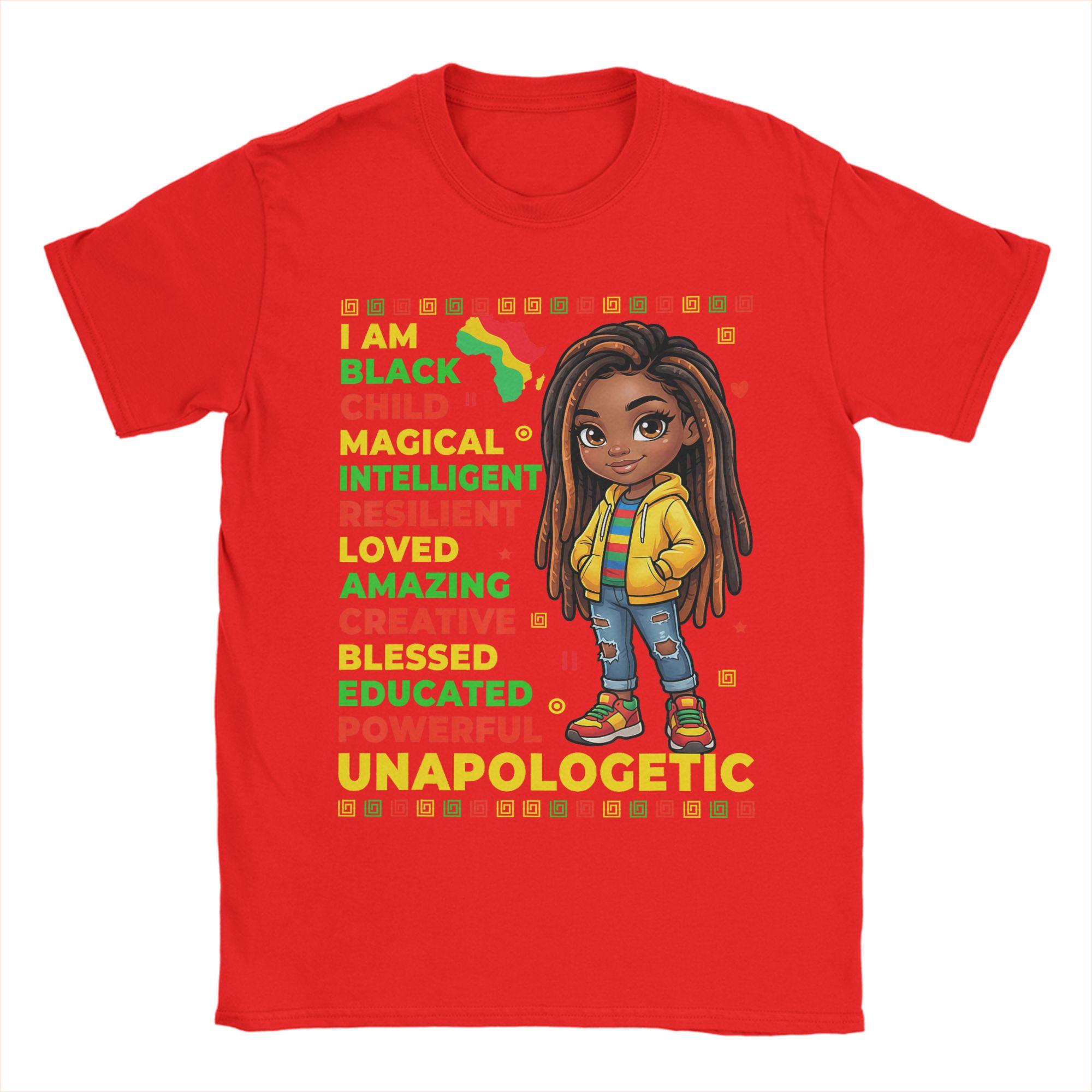 Girls Black History Month African American Kids Girl Toddler T Shirts for Unisex Cotton Vintage Sleeve Clothing Gift Idea S