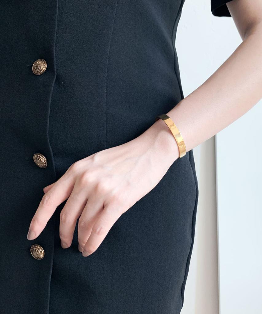 Sabona London 516 Gold Plated Plain Copper Magnet Bangle