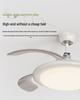 Minimalist Chinese-Style Silent Ceiling Fan with Light & Full Spectrum Eye Protection for Bedrooms & Restaurants