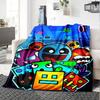 1pc Colorful Cartoon Characters flannel Blanket for Super Soft Cute Comfort Blanket for Travel Bedding Couch Sofa Blanket Y73026
