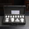Tuopai 13-Piece Fulfilling Life Ice Crystal Jade Porcelain Gaiwan Tea Set