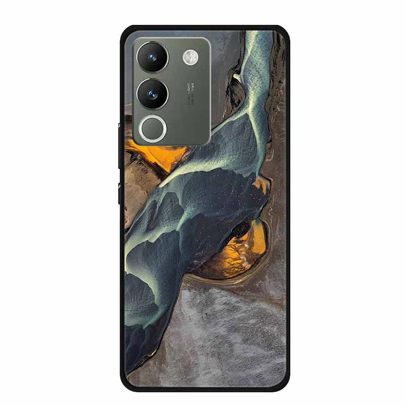 For Vivo V30 Lite 5G Case 6.67" Soft Silicone Marble TPU Phone Bag for vivo V30 Lite 5g V2314 Covers Luxury Protector V30Lite
