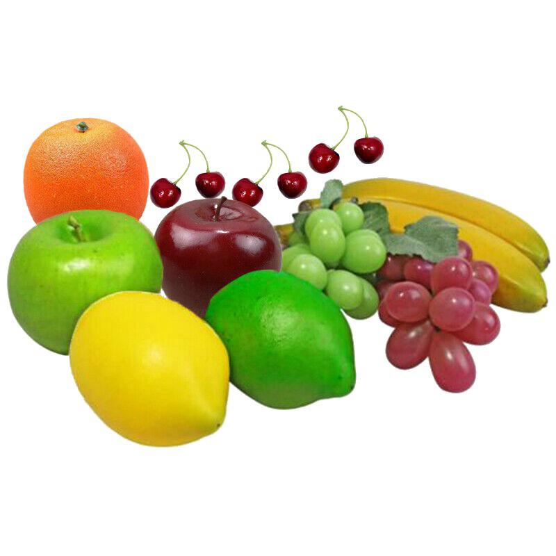 1 Set Artificial Fruits Home Realistic Faux Fruits For Centerpieces Party Dinning Tabel Decor Display Props Mix Fruits Set