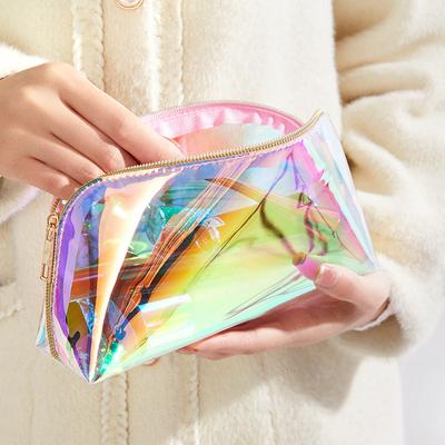 PVC Dámská Cestovní Průhledná Úložná Taška Toaletní Potřeby Organizér Vodotěsná Kosmetická Taška Přenosná Taštička na Make-up Dámská Taška na Mytí