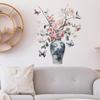 Vintage Porcelain Vase Wall Sticker Self-Adhesive for Study Bedroom Entrance Home Wall Decoration