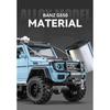 1/24 Scale Diecast Mercedes-Benz G550 4X4 Modified Version Off-road Car Sound and Light Pull Back Children's Toys Collection Gift Box