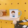 Cartoon Creative Couple Cup Boy Girl Student Water Cup Ceramic Cup Mug Breakfast Cup Cute Pair Cup