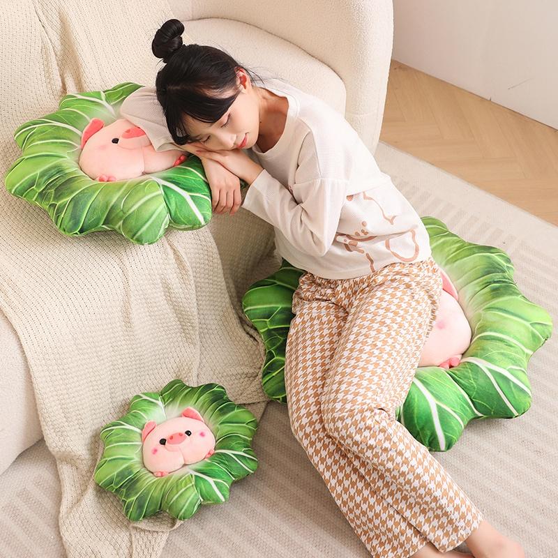 Creative Green Vegetables Pig Plush Toy Cartoon Stuffed Animals Flower Heart Pig Doll Girl Birthday Girlfriend Cute Gifts