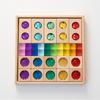 Transparent Rainbow 3D Building Blocks: Educational Acrylic Cubes for Children