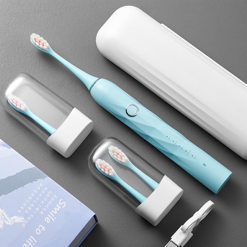 Black Cost -effective Oral Healthy Product High-quality 5 Modes Ultrasonic Electric Toothbrush Piano Process Design for Couple