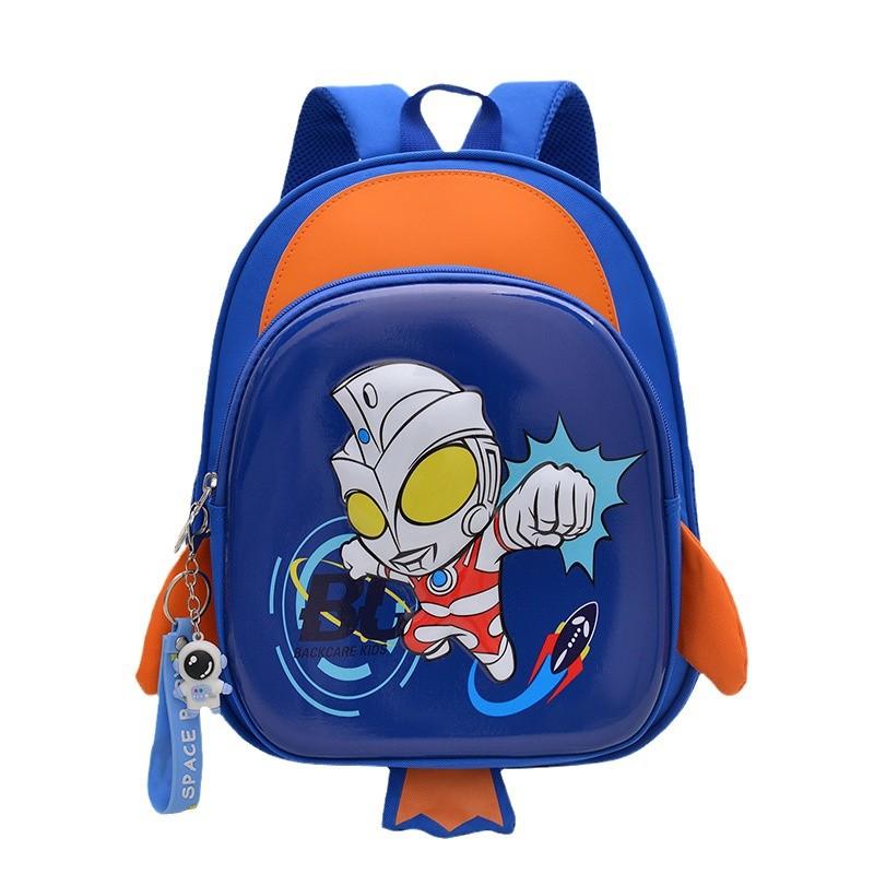

Kindergarten schoolbag new lightweight cute backpack cartoon animation baby boy backpack small море синього кольору