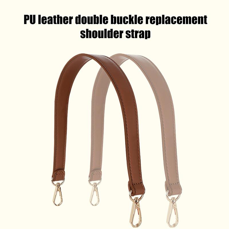 7 Colors Pu Leather Bag Strap Handbags Handles For Handbag Short Bag Strap Purse Strap Golden Buckle Replacement Bag Belt Band