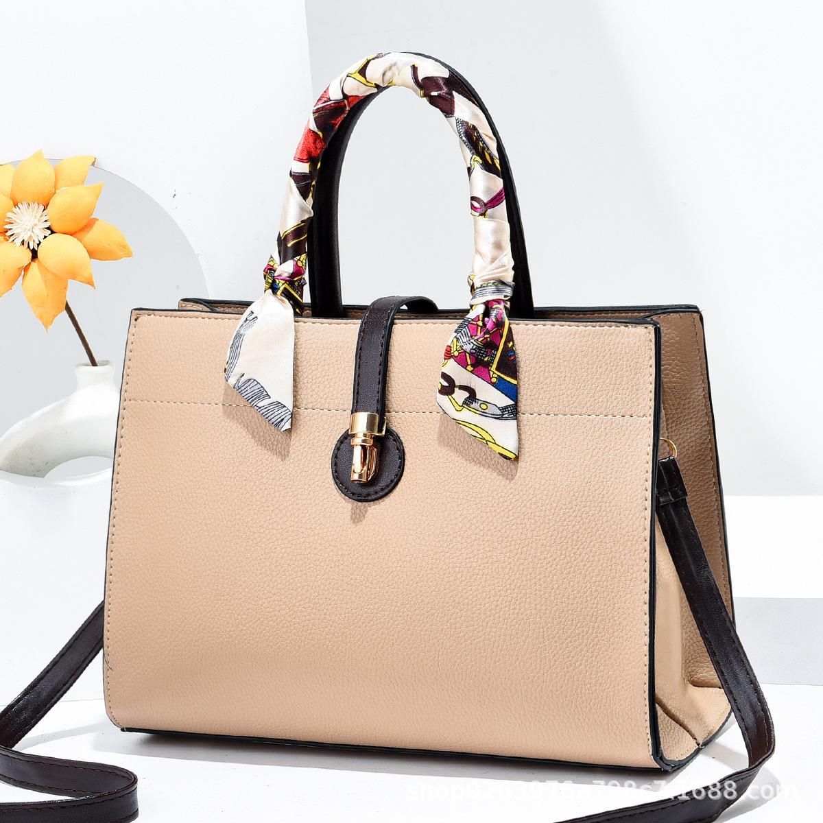 

Handbag Latest Style Large Capacity Diagonal Bag Female Bag Foreign Look Simple Texture Single Shoulder Fashionable Female Bag .