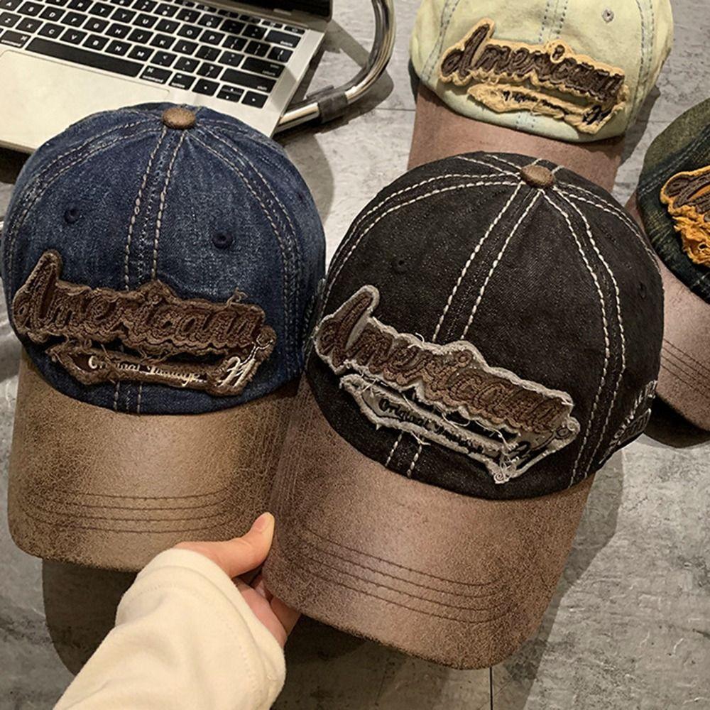 Cotton American Retro Baseball Caps Hip Hop Baseball Hat  Spring Summer Autumn