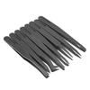 Anti-Static Curved Tip Plastic Tweezers, Multi-functional with Wide and Flat Tips for Industrial and Eyelash Use.