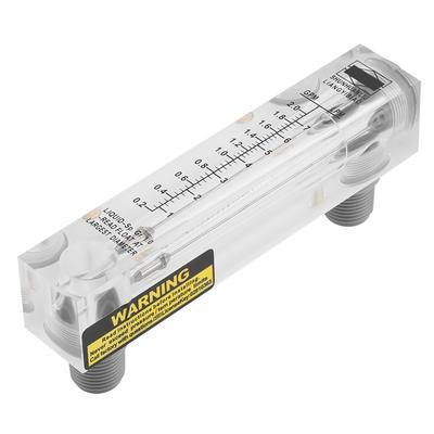 Panel Type Glass Liquid Flowmetre Water Flow Measuring Meter 0.2?2GPM1?7LPM