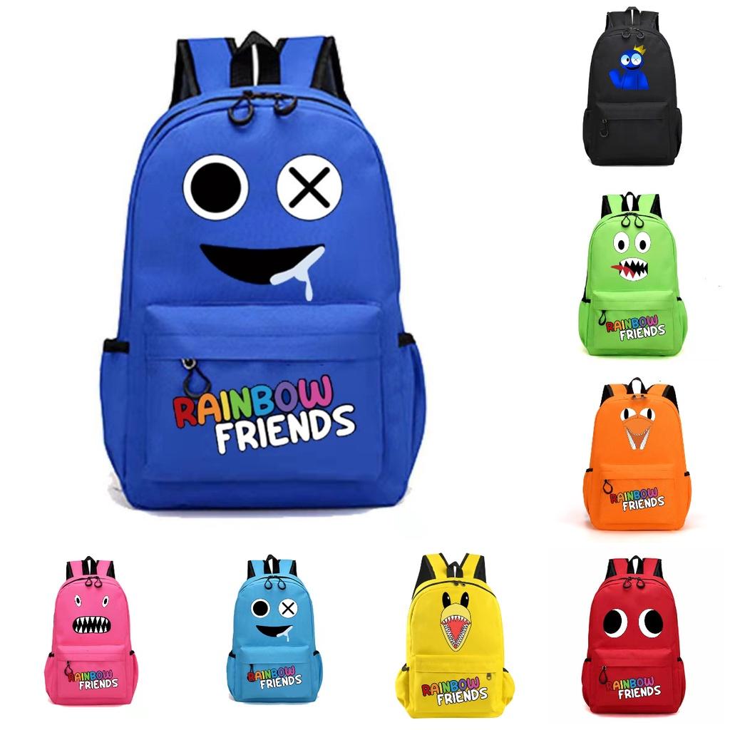 Rainbow Friends Original Design Canvas Backpack For Children Medium Size 20-35l Capacity