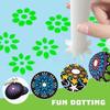 4pcs Moon Pattern Flower Floral Dotting Tools Butterflies Dot Painting Pen  for DIY Graffiti