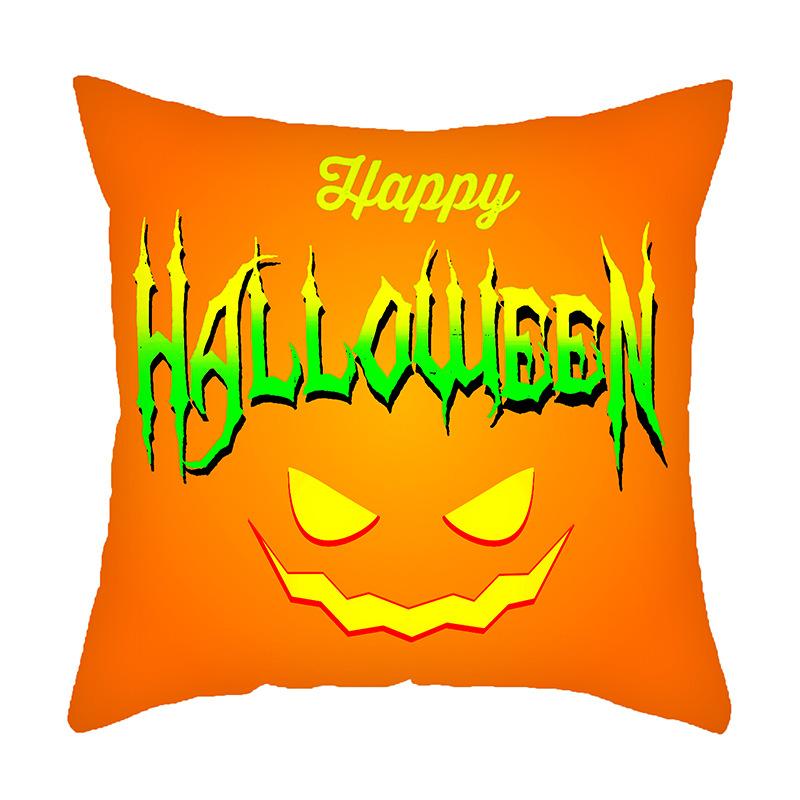 New Halloween Decoration Pillow Pumpkin Skull Pillow Case Living Room Decoration Sofa Pillow Bedside Pillow