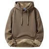 Moda Moletom com capuz Masculino Outono e Inverno Cor sólida Acolchoado e Espessado Moletom Tide Casaco Casaco