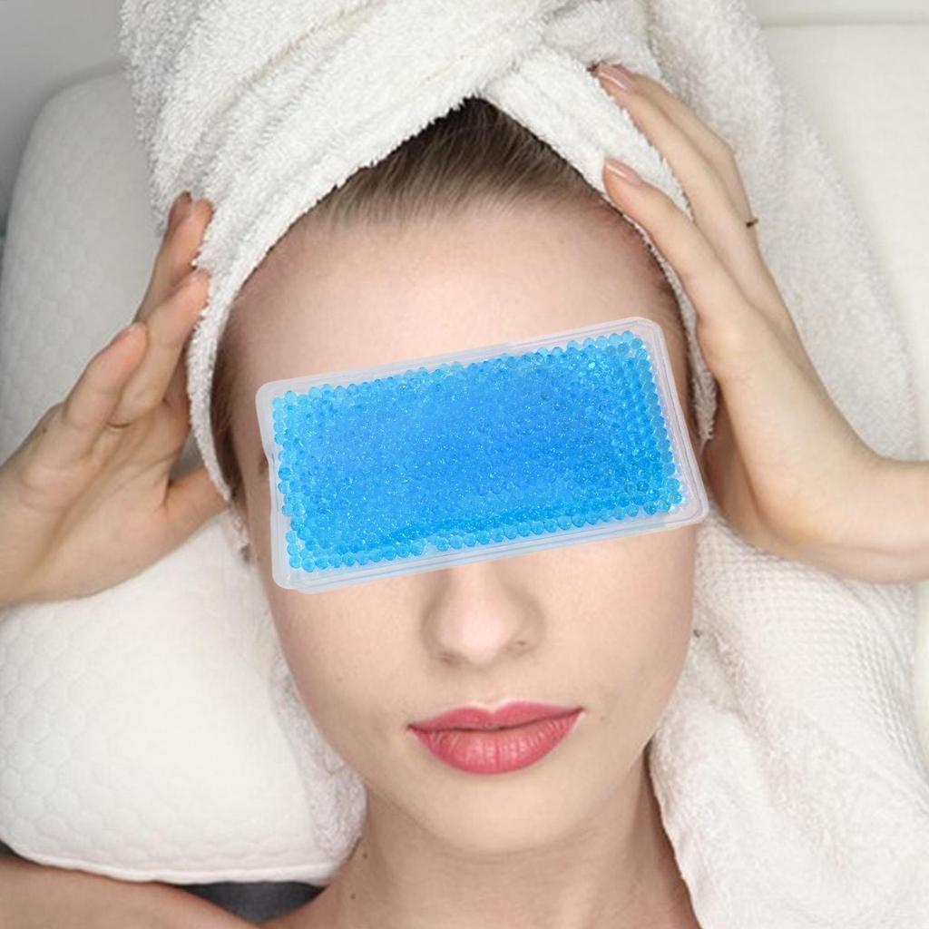 Gel-Eisbeutel Quadratisch Heiß/Kalt Gelperlen Migräne-Wickel Eisbeutel für Schulter Nacken Ellenbogen Rücken Arm Knie Erholung Kühlender Eiswickel