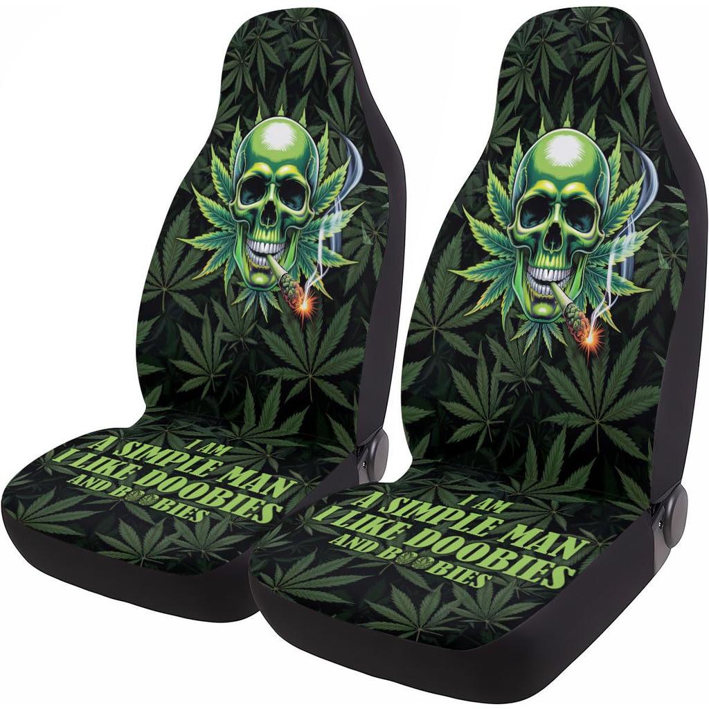 Car Seat Cover Creative Wolf Head Pattern Printed Logo From One Universal Front Seat Cushion