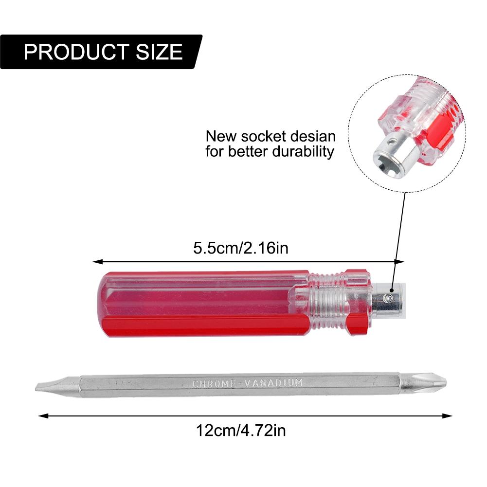 Screwdriver 1PC 2 Sides Double Head Hand Tool No Scratches