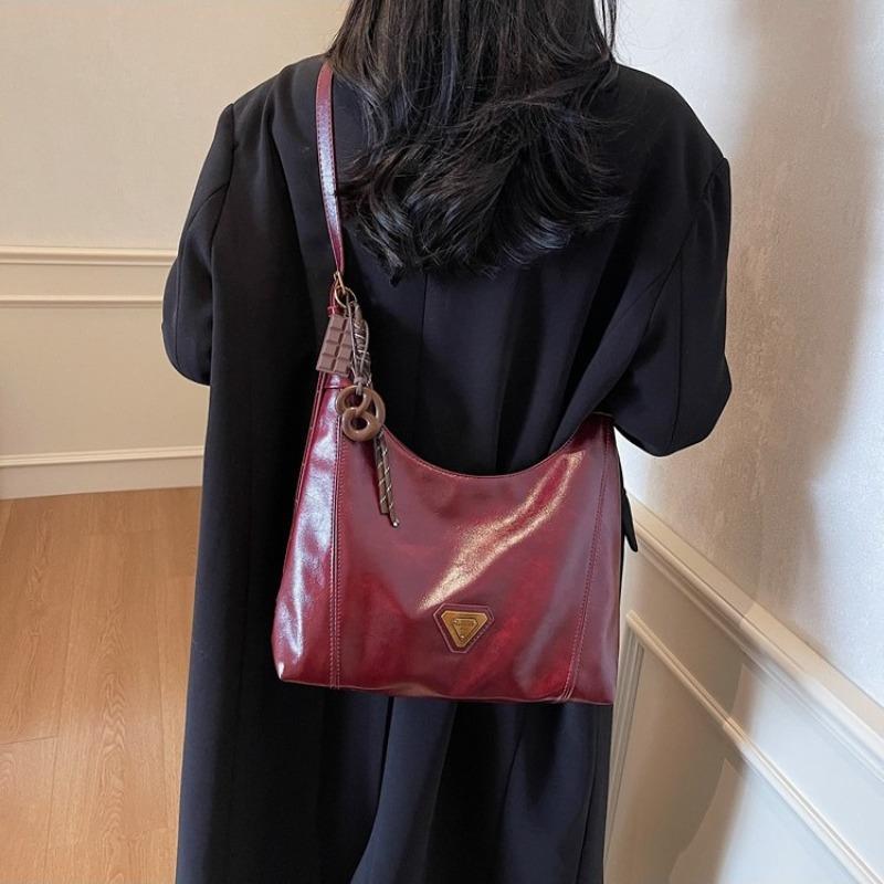 Premium bag women's retro new fashion shoulder oblique span bag women's casual commuter tote bag