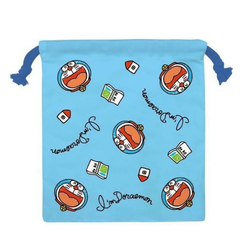 K Company I'm Doraemon Drawstring Bag CKC19-IDR H20.5 X W18cm