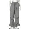 YYFS Women's Fashion Casual Solid Color Print High Waist Trousers Pants & Capris