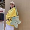 Cartoons Cute Plush Star Crossbody Bag With Zipper Closure For Daily Use Girls