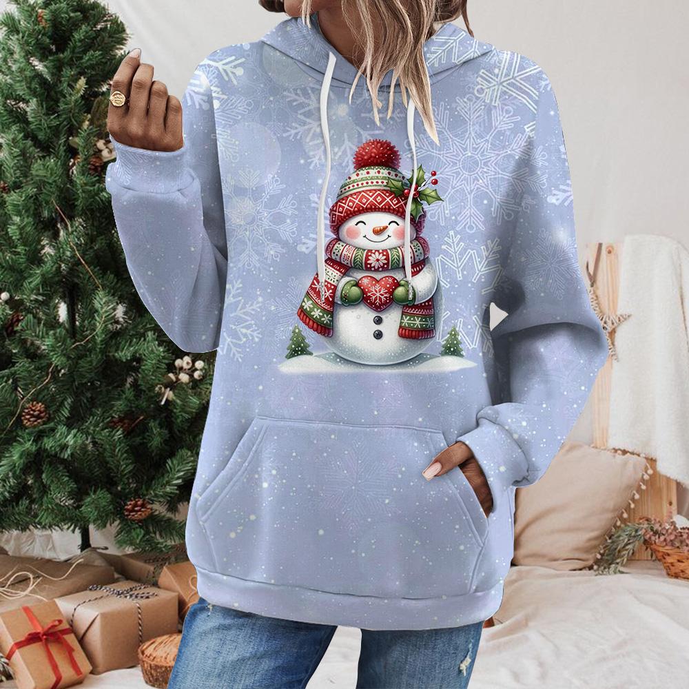 Christmas Cute Snowman 3D Print Hoodies Men Women Fashion Casual Sweatshirts Oversized Hoodie Pullovers Tracksuit Clothing