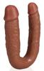Double Gode U Shape 12 x 3cm Marron - Real Rock - Godes Doubles